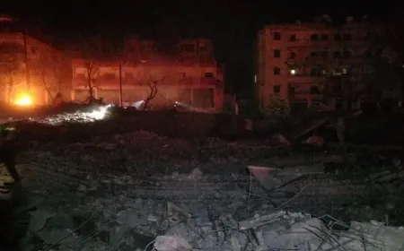 بالفيديو - غا.رة على محيط مجمع قوى الأمن الداخلي في منطقة كفرجوز - النبطية