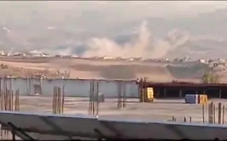 بالفيديو - ‏غارة اسرائيلية على بريتال