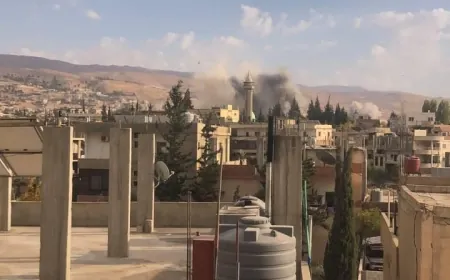 غارات عنيفة في هذه الأثناء على مدينة بعلبك ومحيطها.