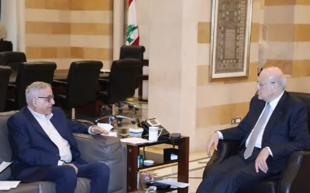 ميقاتي دان الاستهداف الاسرائيلي لقوات" اليونيفيل" وطلب من بوحبيب متابعة موضوع استهداف الكتيبة النمساوية