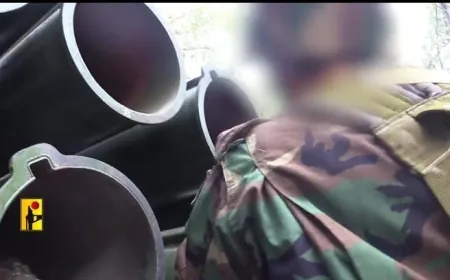 بالفيديو -‏حزب الله ينشر مشاهد من استهداف تجمع الكريوت شمال حيفا المحتلة بالصو.اريخ