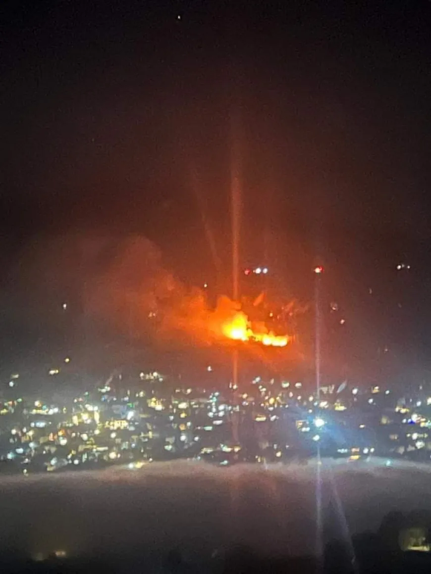 سقوط بالون حراري من الطيران الحربي على وادي الجنة اطراف ‎جونية