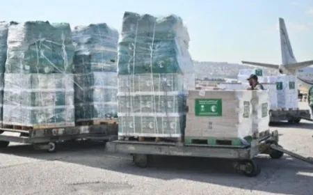 الطائرة الإغاثية السعودية الـ17 وصلت إلى مطار بيروت