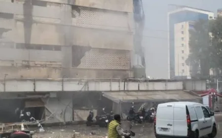 بالفيديو - غارة تستهدف مُحيط غاليري سمعان في الضاحية الجنوبية