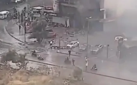 بالفيديو -من مكان الاستهداف في الضاحية الجنوبية لبيروت-غاليري سمعان