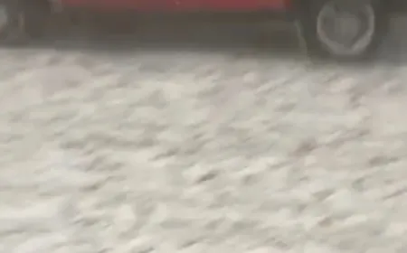 بالفيديو -مشاهد لحبات البرد التي تساقطت في عشقوت الكسروانية