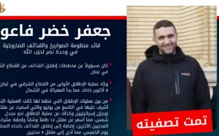 إسرائيل تعلن عن تصفية قيادي عسكري في “حزب الله”