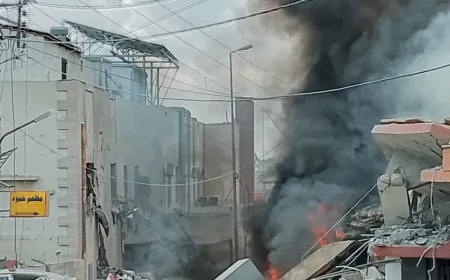 غارة إسرائيلية بالقرب من مستشفى تبنين الحكومي