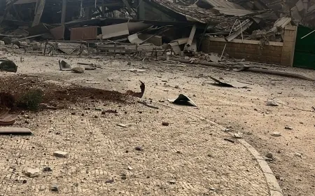 مطعم الرضا في بعلبك الذي استهدفته غارة منذ دقائق