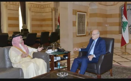 ميقاتي يتسلم من وليد بخاري دعوة الملك سلمان للمشاركة في القمة العربية-الإسلامية المشتركة