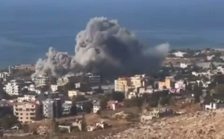 بالفيديو -غارة إسرائيلية تستهدف منطقة الجيّة