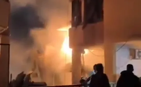 بالفيديو - المبنى المستهدف في برجا