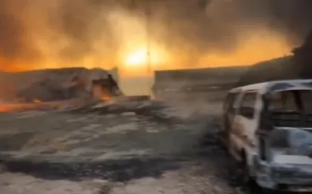 بالفيديو -من مكان سقوط صواريخ حزب الله في أفيفيم بالجليل الغربي.