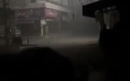 بالفيديو - مشاهد من ‏الغارة التي استهدفت محيط ‎الجامعة اللبنانية