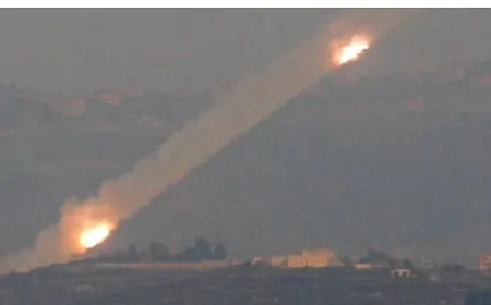 إطلاق صواريخ من جنوب لبنان باتجاه إصبع الجليل