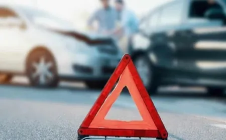 جريحان في حادث سير نتيجة تساقط الأمطار