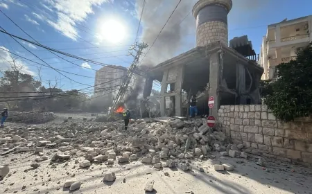 غارة "إسرائيلية" على جامع حي البياض في ‎النبطية