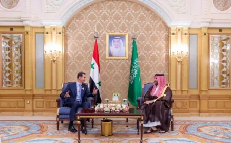 ولي العهد السعودي الأمير محمد بن سلمان يلتقي الرئيس السوري بشار الأسد