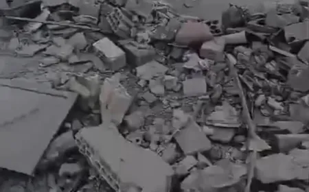 بالفيديو في حاريص أحد عناصر الدفاع المدني "الرسالة" يتفقد مبنى مُدمّراً ويطمئن أحد العالقين تحت الأنقاض