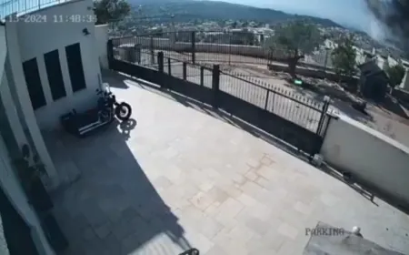 بالفيديو: لحظة سقوط صاروخ أطلق من ‎لبنان على مبنى في "معالوت ترشيحا" في ‎الجليل الأعلى