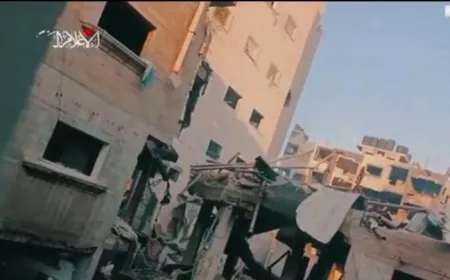 بالفيديو -مشاهد بثتها كتائب القسام لما قالت إنها لالتحام مقاتليها مع قوات الاحتلال في مخيم ⁧‫جباليا