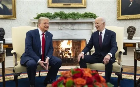 في اجتماع بالبيت الأبيض... بايدن وترامب يناقشان وضع الشرق الأوسط