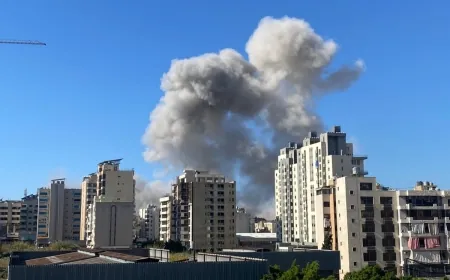 بالفيديو ـ غارة عنيفة تستهدف الضاحية الجنوبية الشياح