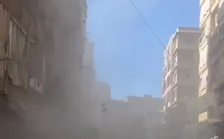 بالفيديو ـ من مكان الغارة  على الشياح قبل قليل