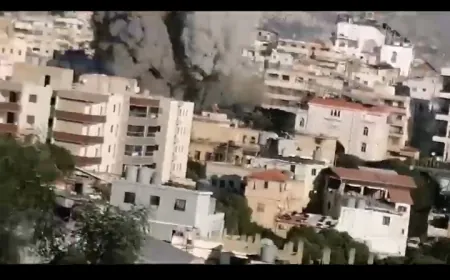 بالفيديو ـ مشاهد لحظة إطلاق الصاروخ على مبنى في الضاحية الجنوبية لبيروت محيط مجلس الإسلامي الشيعي الأعلى