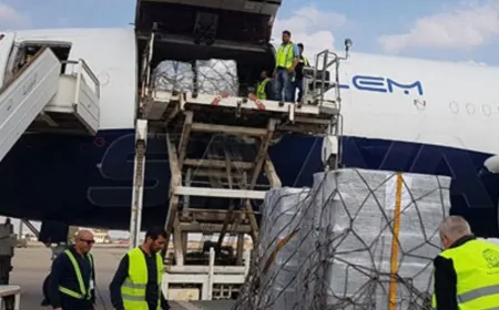 وصول طائرة مساعدات إماراتية الى مطار دمشق للوافدين من لبنان