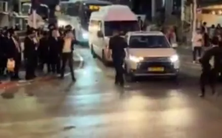 بالفيديو_مواجهات عنيفة بين المتدينين اليهود والشرطة الإسرائيلية في القدس