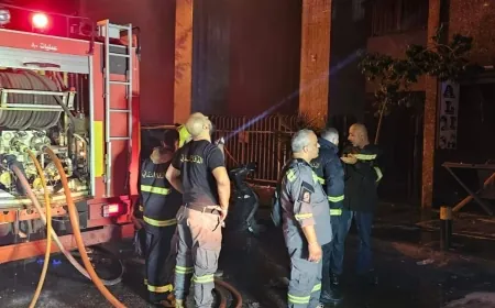 غرفة إدارة الكوارث والأزمات في بيروت : عمليات اخماد الحريق مستمرة في مار الياس