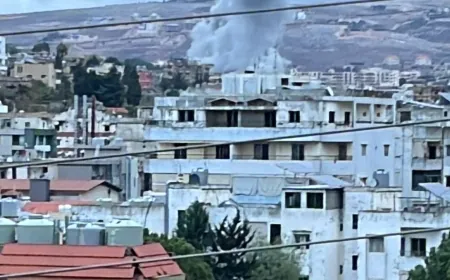 غارتان إسرائيليتان على مدينة النبطية جنوبي لبنان