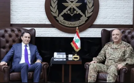 قائد الجيش استقبل هوكشتاين وجونسون