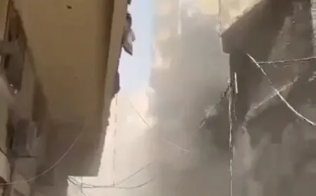 بالفيديو ـ دمار خلفته غارات الاحتلال في منطقة الشارع الصيني بحارة حريك بالضاحية الجنوبية لبيروت