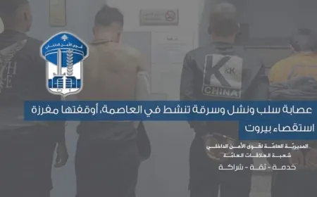 عصابة سلب ونشل وسرقة تنشط في العاصمة، أوقفتها مفرزة استقصاء بيروت
