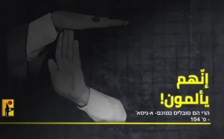 بالفيديو -حزب الله ينشر: فاصل (3)..  سلسلة ‎#إنهم_يألمون