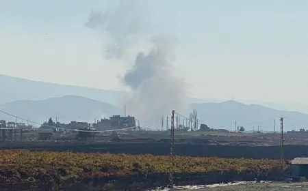 غارة الآن في محيط علي النهري - حارة الفيكاني في ⁧‫البقاع‬⁩