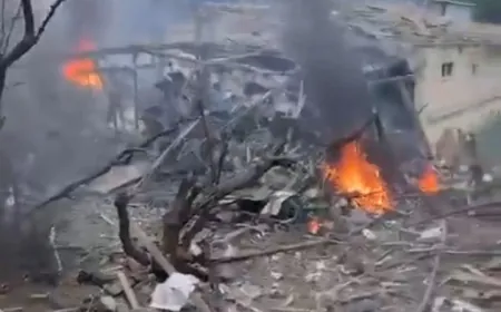 بالفيديو - دمار في شرق ‎تل أبيب في ‎بيتاح تكفا بعد سقوط صواريخ تم إطلاقها في ‎لبنان