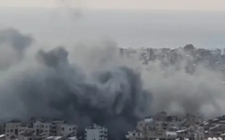 بالفيديو ـ الغارة الاسرائيلية على محيط الكفاءات