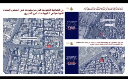  إلى جميع السكان المتواجدين في منطقة الضاحية الجنوبية وتحديدًا في المباني المحددة في الخرائط المرفقة والمباني المجاورة لها في المناطق التالية