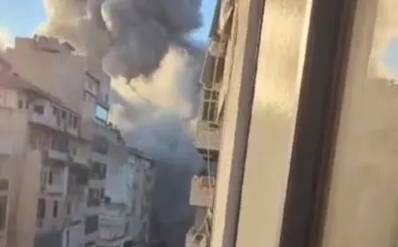 بالفيديو ـ مشاهد من الغارة التي استهدفت الشياح خلف Beirut