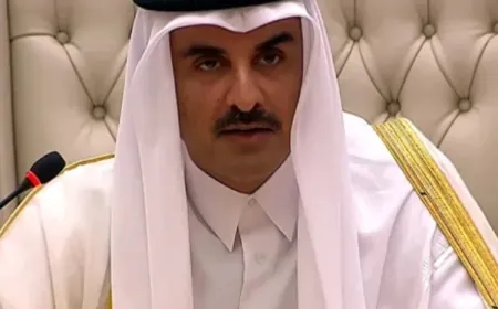 أمير قطر: السلام العادل الدائم يتحقق من خلال تطبيق قرارات الشرعية الدولية