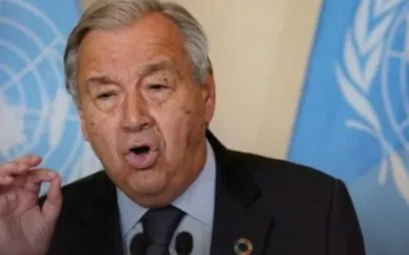 الأمين العام للأمم المتحدة أنطونيو غوتيريش يدعو لوقف فوري للقتال في ⁧‫سوريا‬⁩