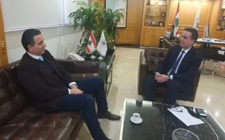 مطر يبحث مع حمية في صيانة طرق طرابلس والشمال