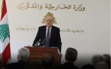 ميقاتي من الخارجية : نسعى الى إستقرار طويل الامد وان تكون المرجعية للدولة وحدها بو حبيب : الديبلوماسية اللبنانية جاهزة لأداء رسالتها لخير لبنان وازدهاره