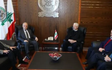 وفد من لابورا زار وزير الدفاع