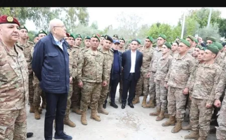 ميقاتي تفقد وقائد الجيش ووزراء مركزين عسكريين في الشواكير والقليلة - صور