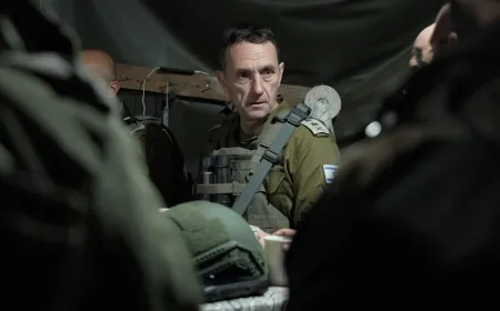 رئيس الأركان الإسرائيلي يزور الحدود السورية.. ويعلق