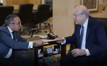 ميقاتي تلقى دعوة رئاسية مصرية للمشاركة في قمة الدول الثماني في القاهرة وتابع في لقاءات مع وزراء قضايا عامة ومع طربيه أمورا اقتصادية مالية